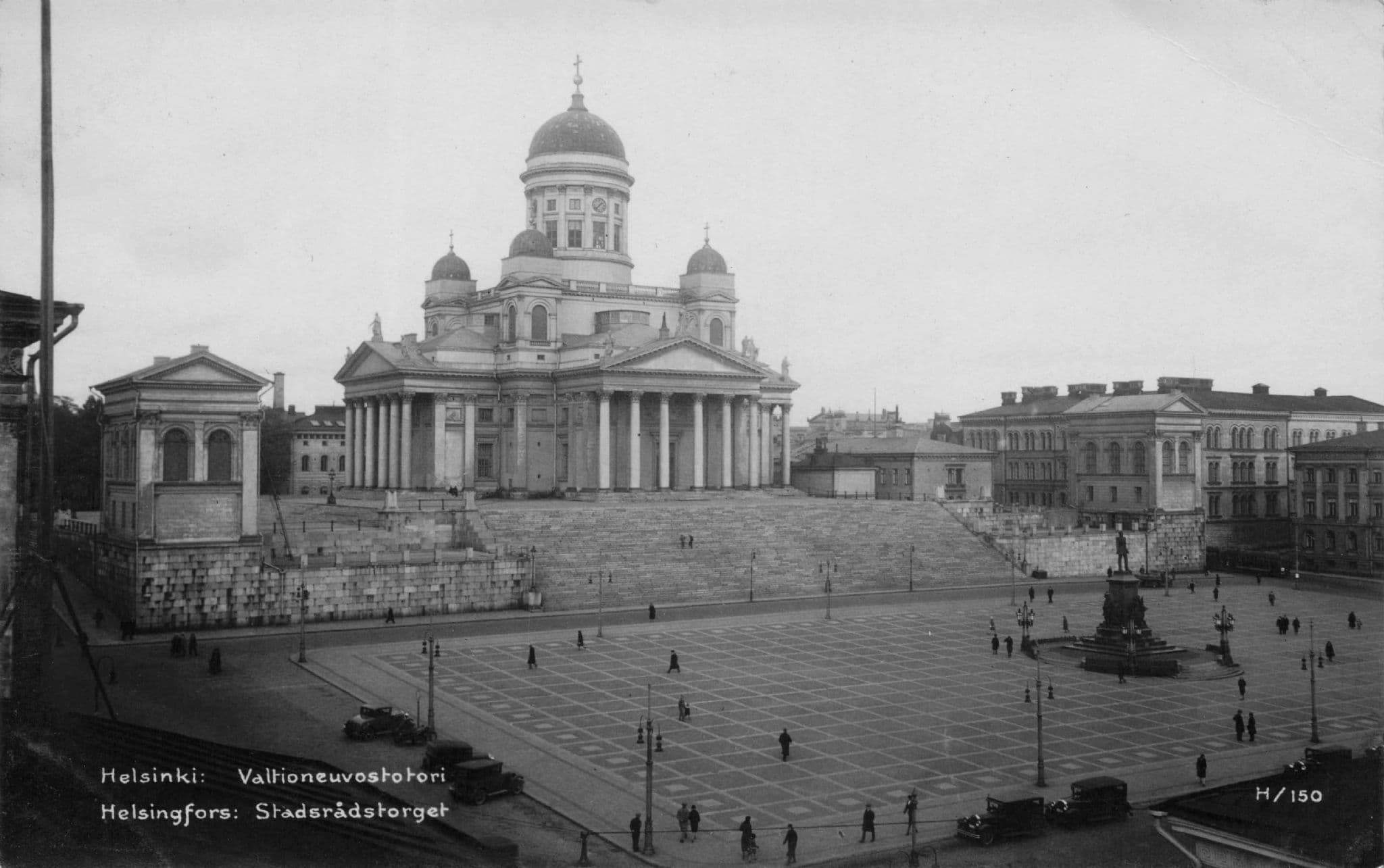 Helsinki Square Stadsradstorget Finland 1932 Old Photo Postcard