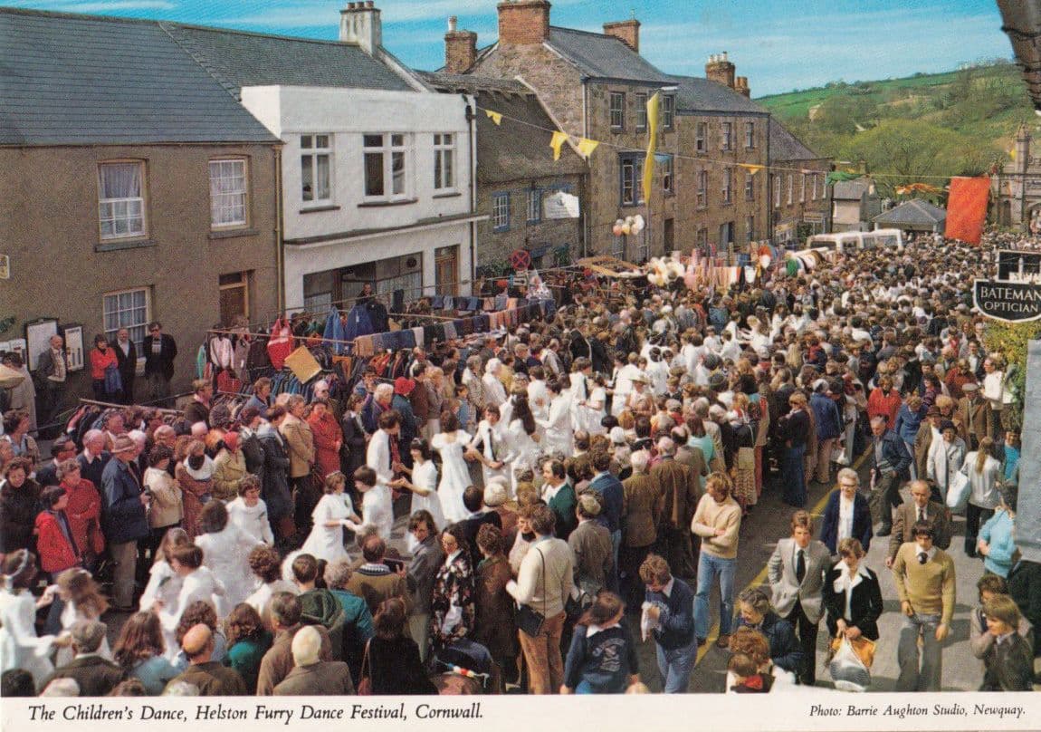Helston Furry Dance Festival Postcard