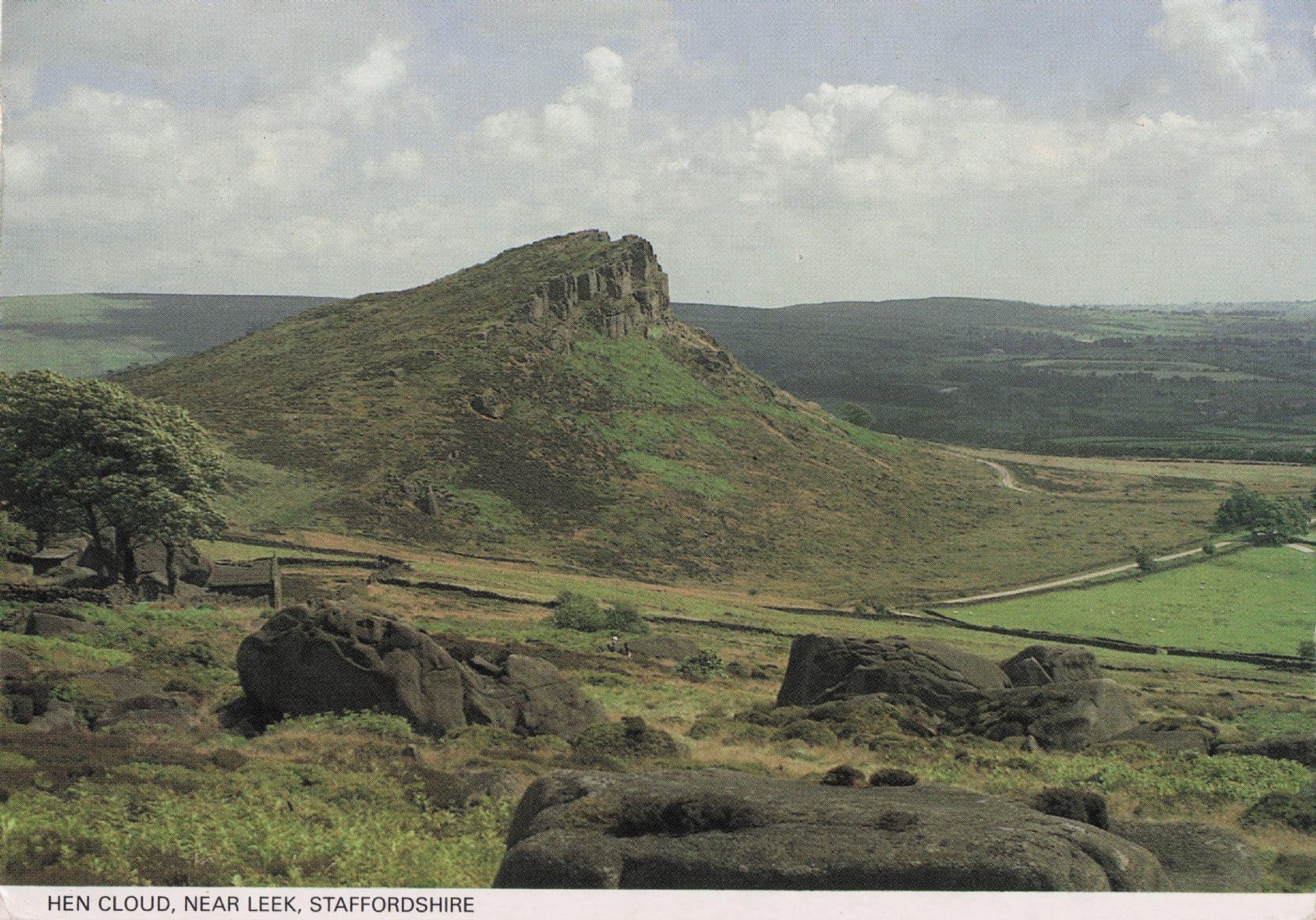 Hen Cloud River Leek Staffordshire Women's Institute Postcard