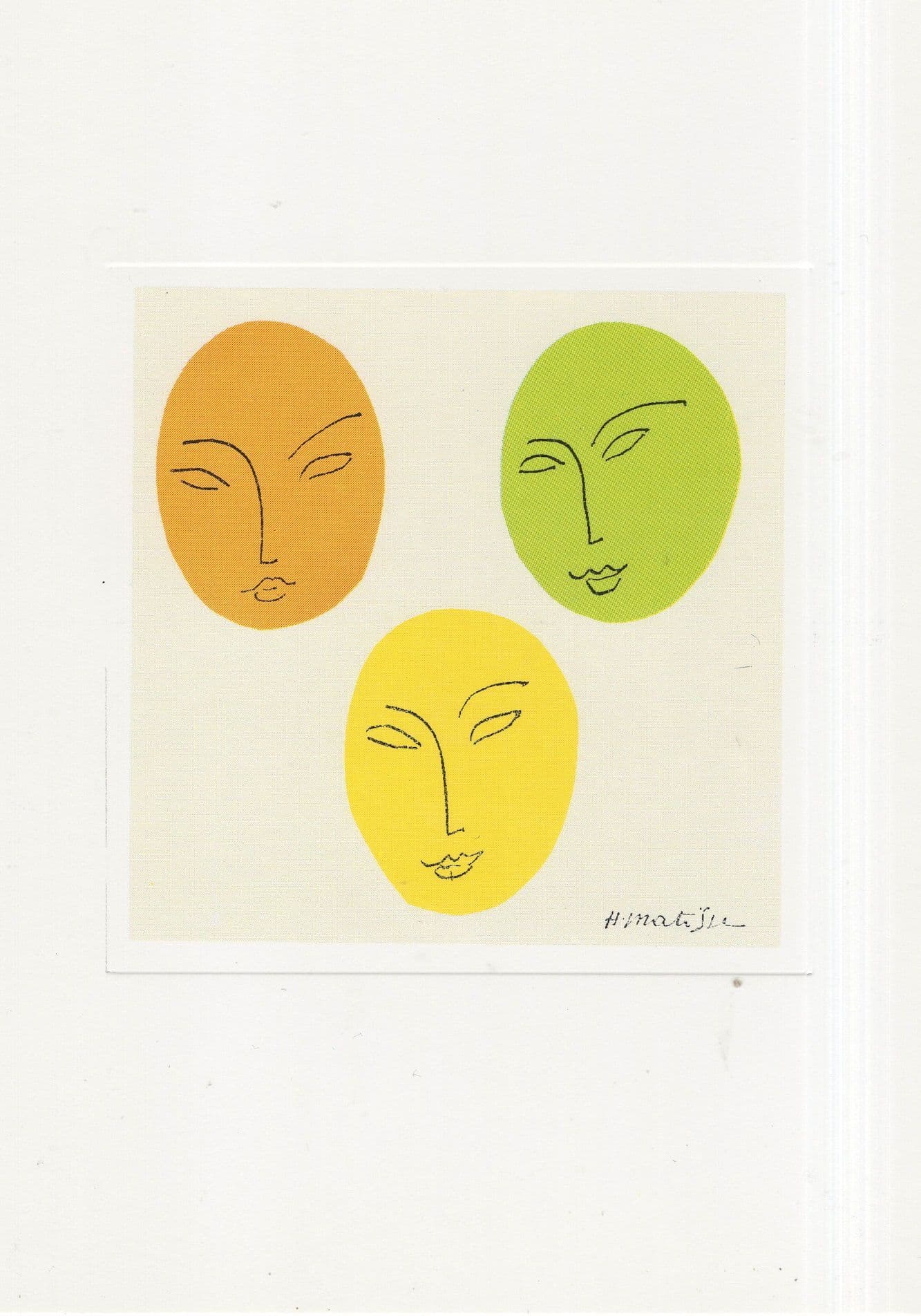 Henri Matisse 1952 Unnamed Art Festival Painting Postcard