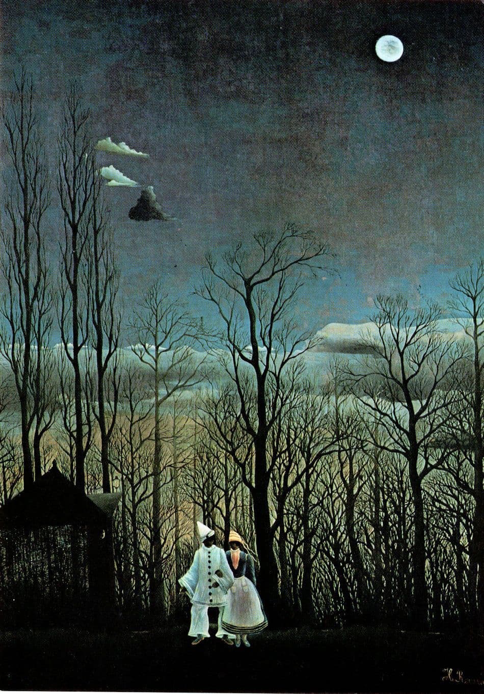 Henri Rousseau Un Soir De Carneval Painting Postcard