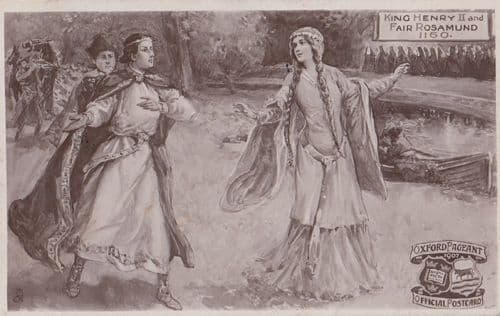 Henry 2nd Fair Rosamund Wife Antique 1908 Postcard
