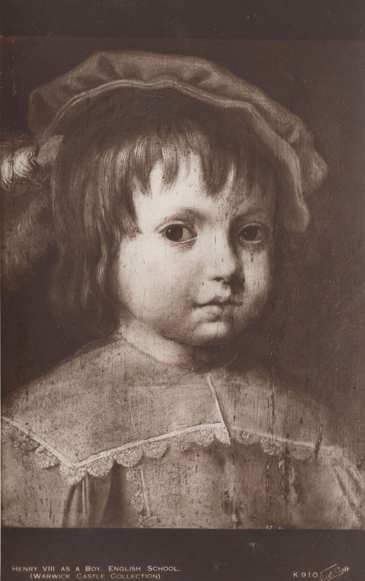 Henry VIII As A Boy Old Painting Postcard