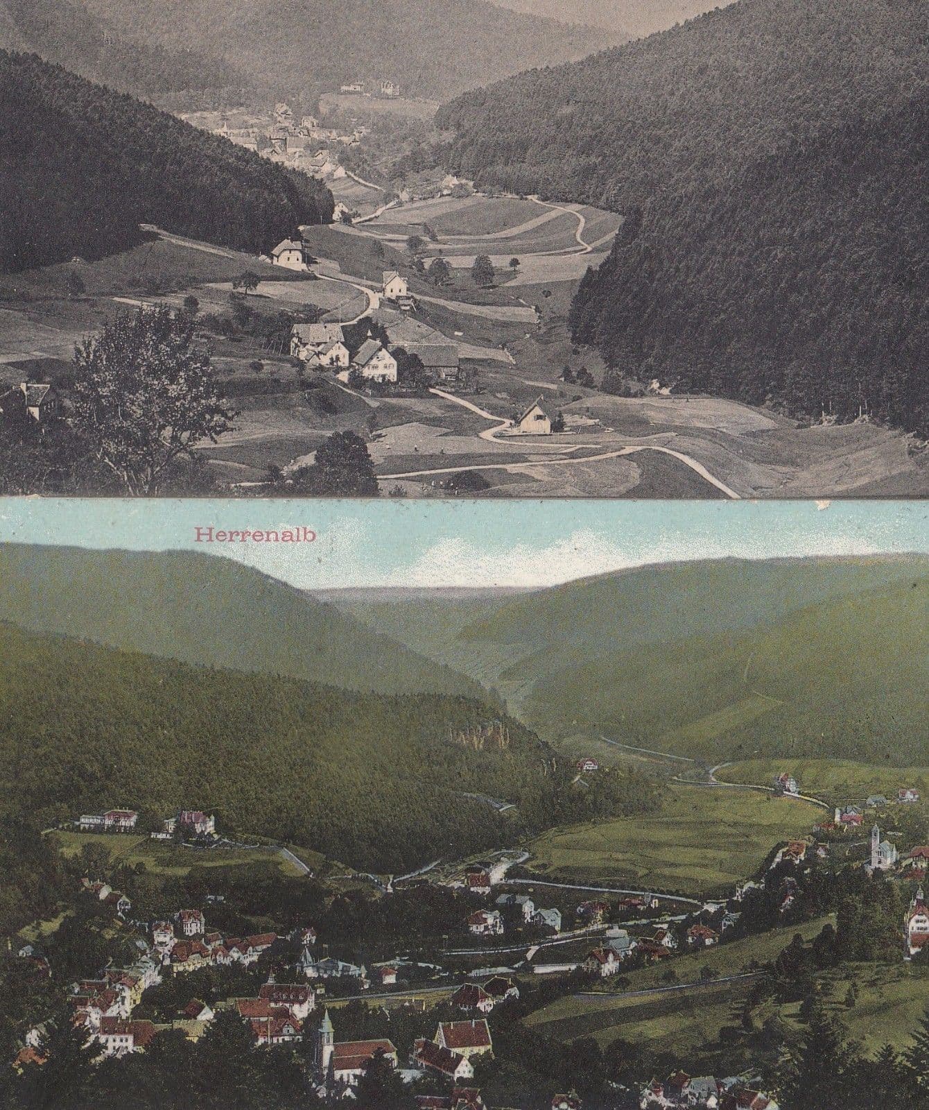 Herranalb Gaistal Antique 2x Postcard