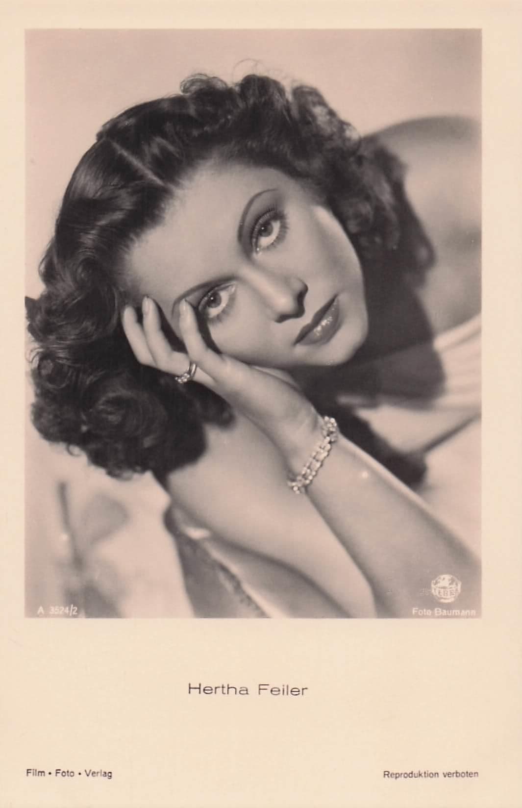 Hertha Feiler Jewish Austria Film Actress Antique Real Photo Postcard