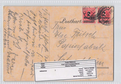 Hessenberg Weimar Republic Germany Postal Stationary Old Postcard