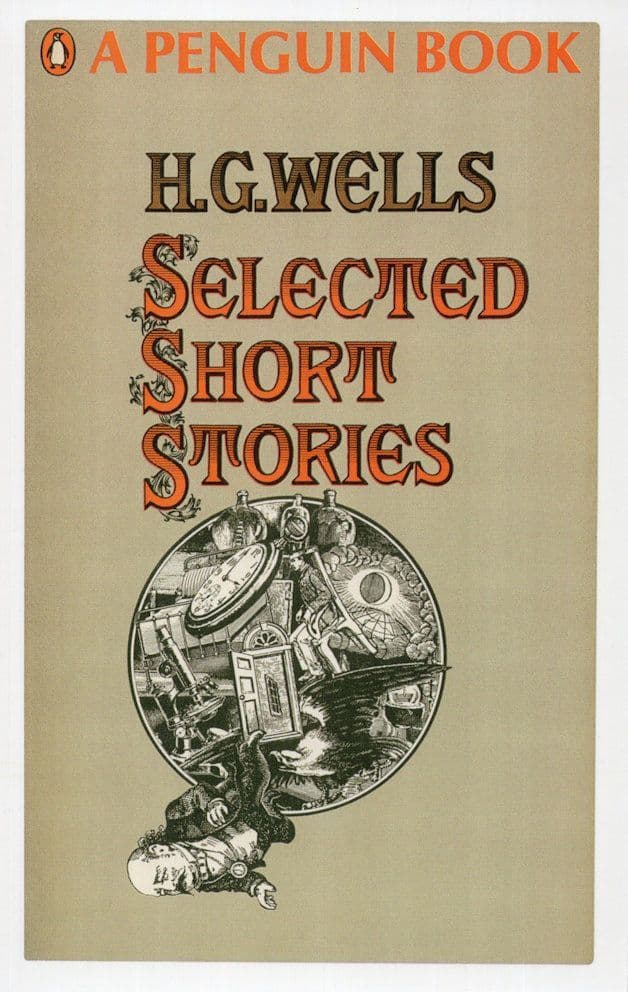 HG Wells Selected Short Stories 1968 Edition Book Postcard