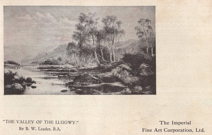 HIgh Holburn Engraving Catalogue The Valley of Llugwy Postcard
