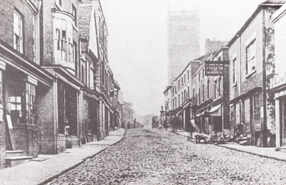 High Street Whitchurch Shropshire 1860 Victorian View Postcard