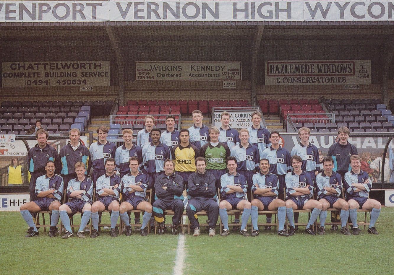 High Wycombe Football Club Davenport Vernon PB Team Postcard