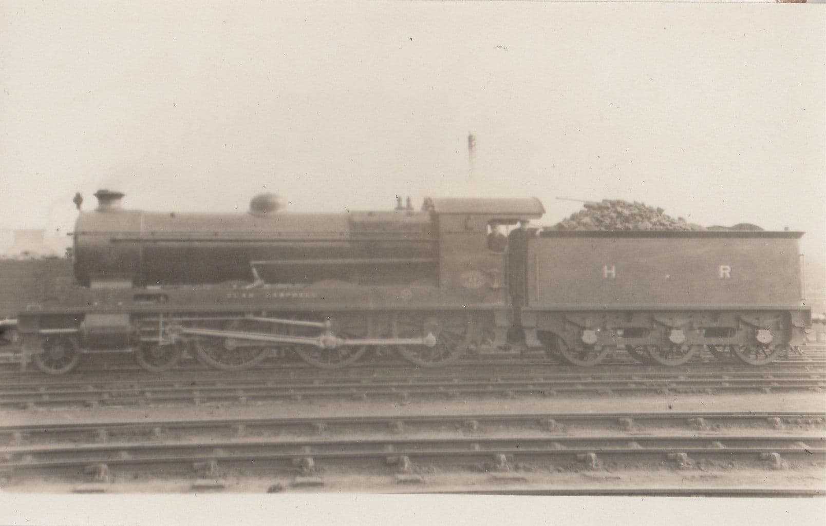 Highland Railway Later LMS 4P Clan Class Coal 49 14762 Scottish Real Photo Train Postcard
