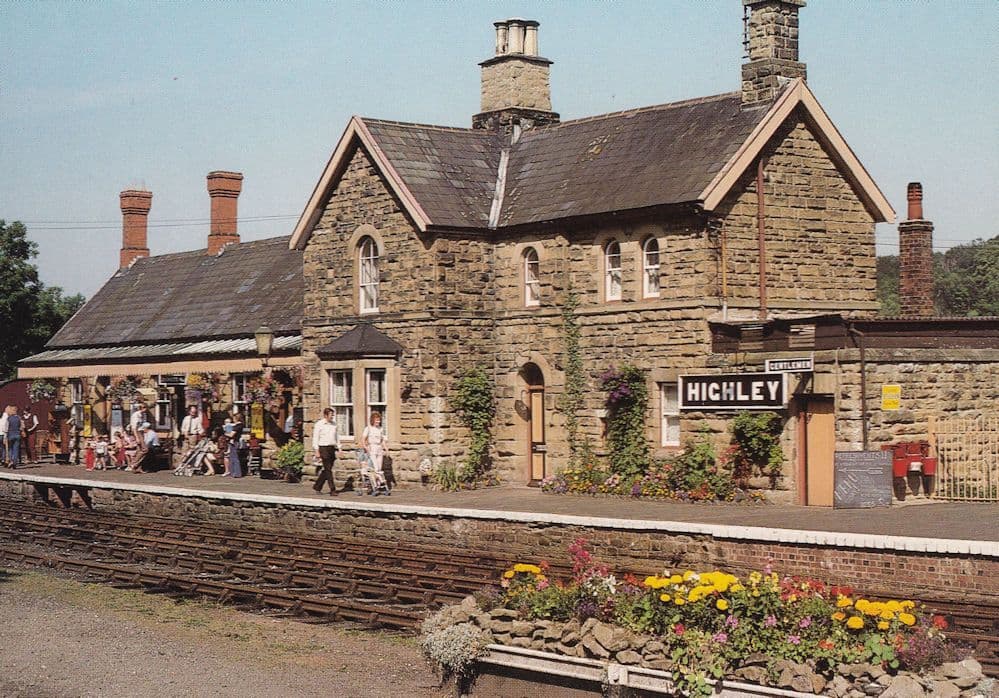 Highly Station after Great Western Railways Restoration Postcard