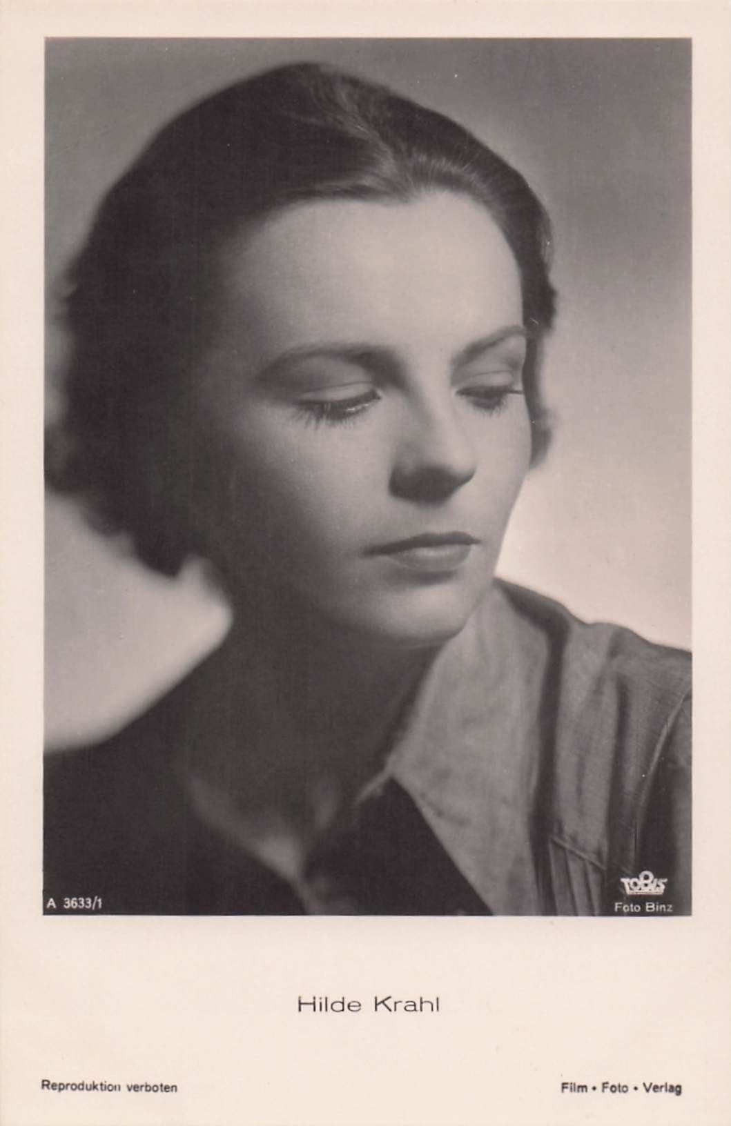 Hilde Krahl Austria Film Actress Vintage Real Photo Postcard