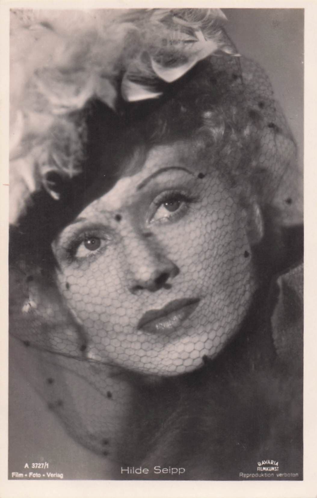 Hilde Seipp The Beaver Coat Film Nazi German Actress Old RPC Postcard