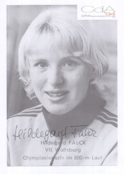Hildegard Falck German Athletics Leichtathletik Foto Advertising Photo Card