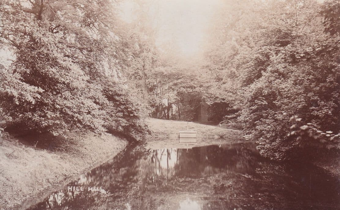 Hill Hall Epping Theydon Mount Lake Real Photo Postcard