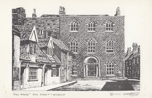 Hill Street Wisbech Pasinting Postcard