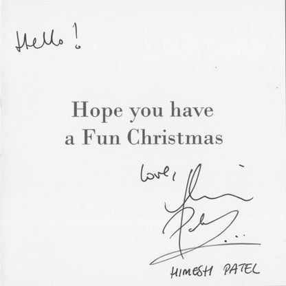 Himesh Patel Tamwar Masood Eastenders Hand Signed Christmas Card & MORE