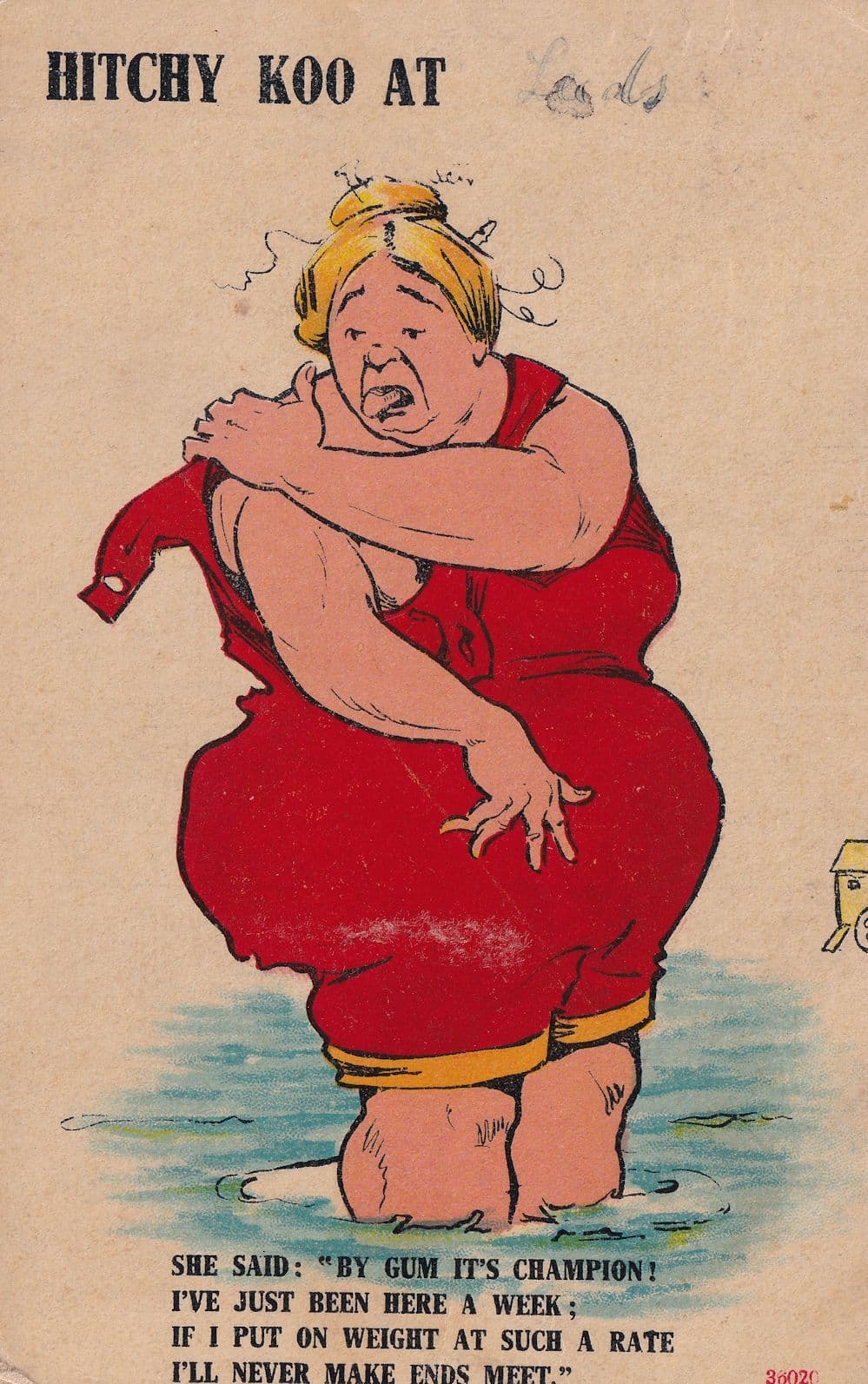 Hitchy Koo WW1 Rare Itching Scratching Comic Postcard
