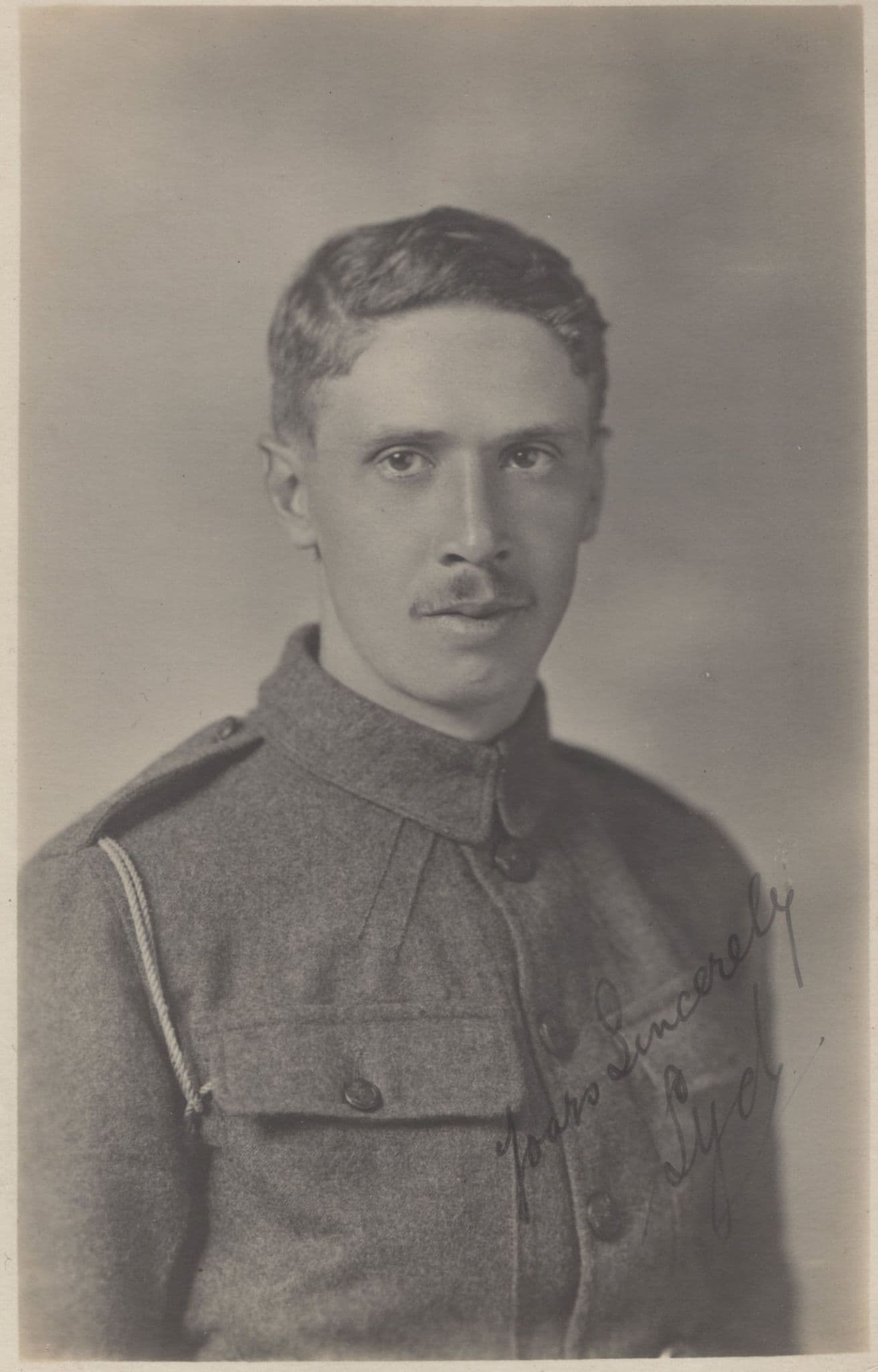 Hither Green Military WW1 Soldier London Hand Signed Postcard