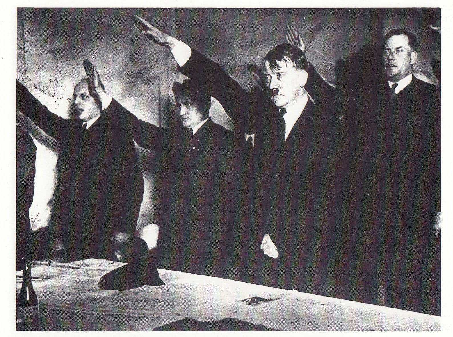 Hitler Salute Saluting German WW2 Election Lipps 1938 Photo Postcard