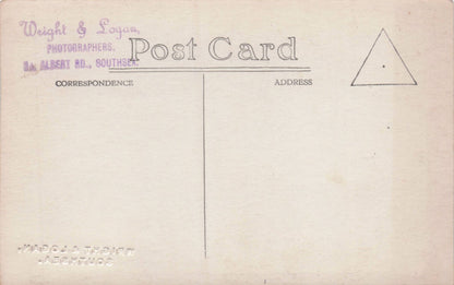 HM Royal Yacht Victoria & Albert Ship Southsea Studio Old Postcard