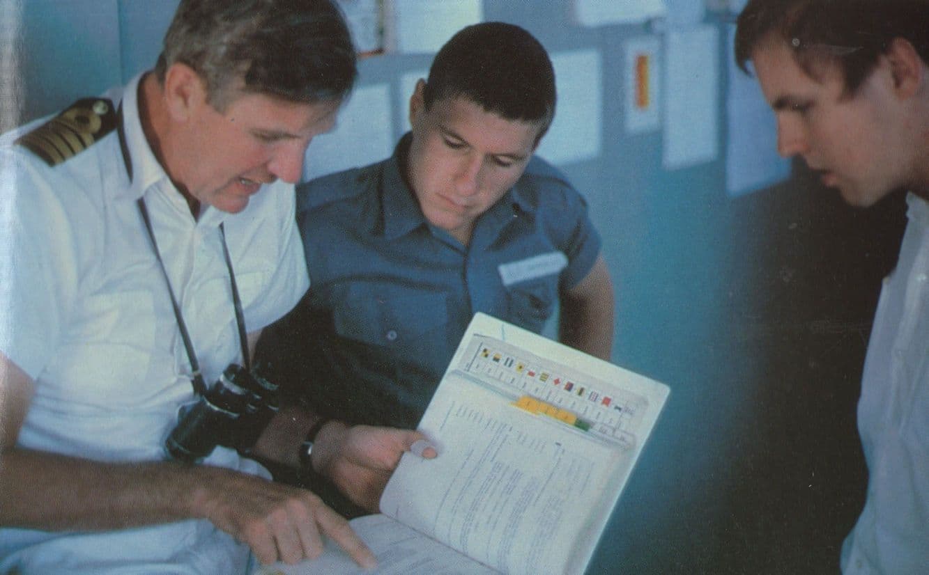 HMS Canberra Senior Naval Officer Ship Briefing Falklands War Postcard