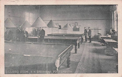 HMS Venus Ship at Portland Portsmouth Military Barracks Old Postcard