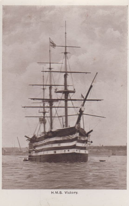 HMS Victory Lower Mess Dock Nelsons Cabin Guns Crew 4x Ship Military Postcard s