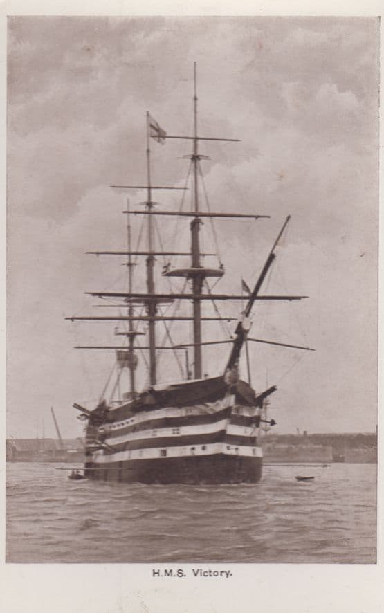 HMS Victory Lower Mess Dock Nelsons Cabin Guns Crew 4x Ship Military Postcard s