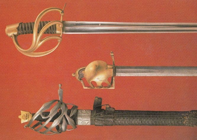 Hobsung Army Sword French AN XI Calvaryman Prague Museum Postcard