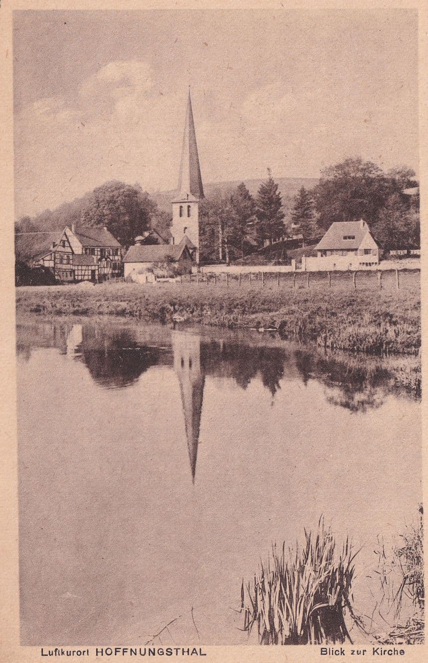 Hoffnungsthal Blick Zur Kirche Luftkurort Old German Postcard