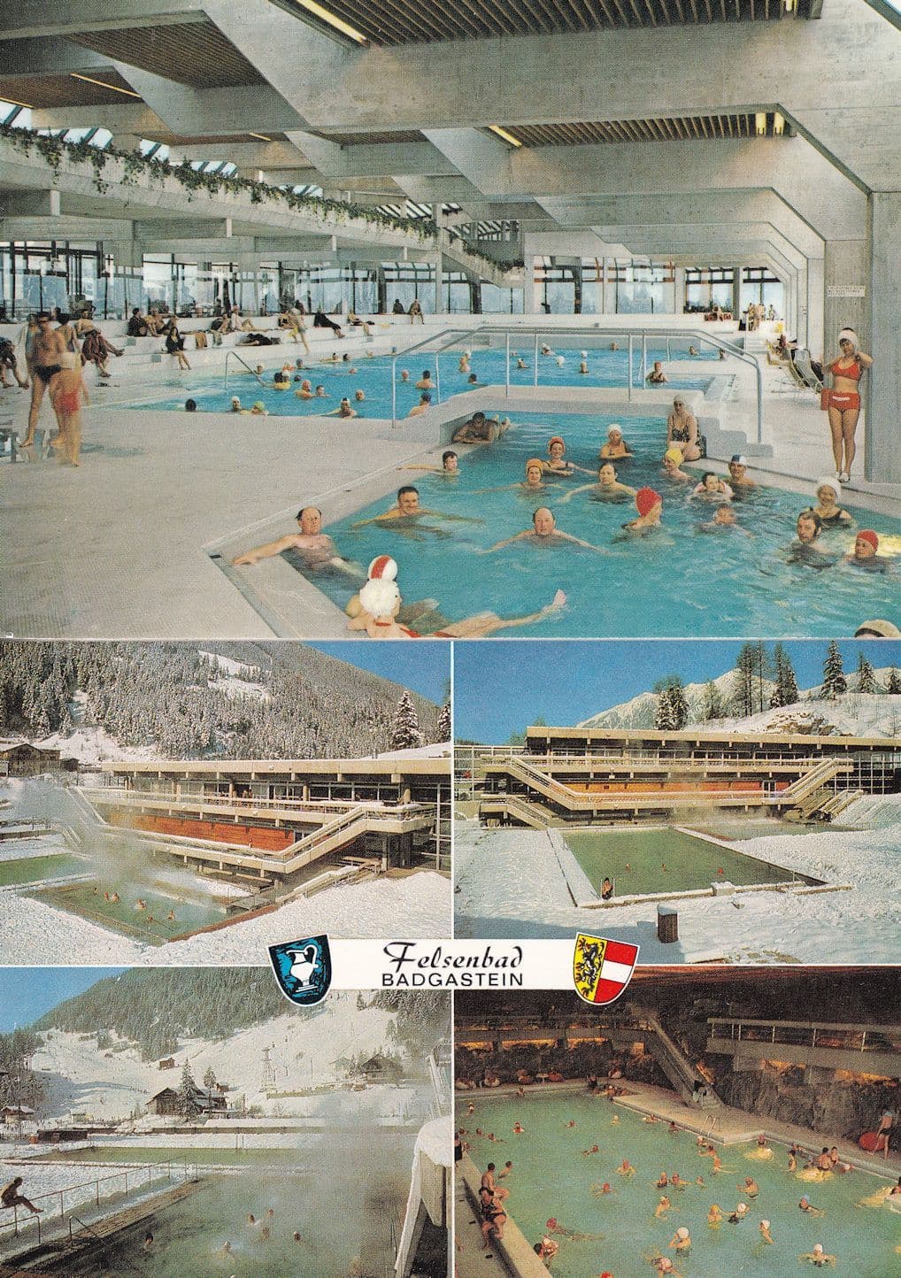 Hofgastein Badgastein Swimming Pool Germany 2x Postcard