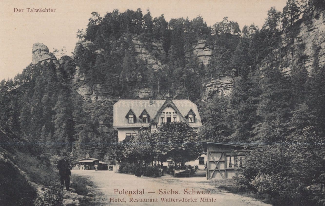 Hohnstein Sachs Schweiz Polenztal Hotel German Old Postcard