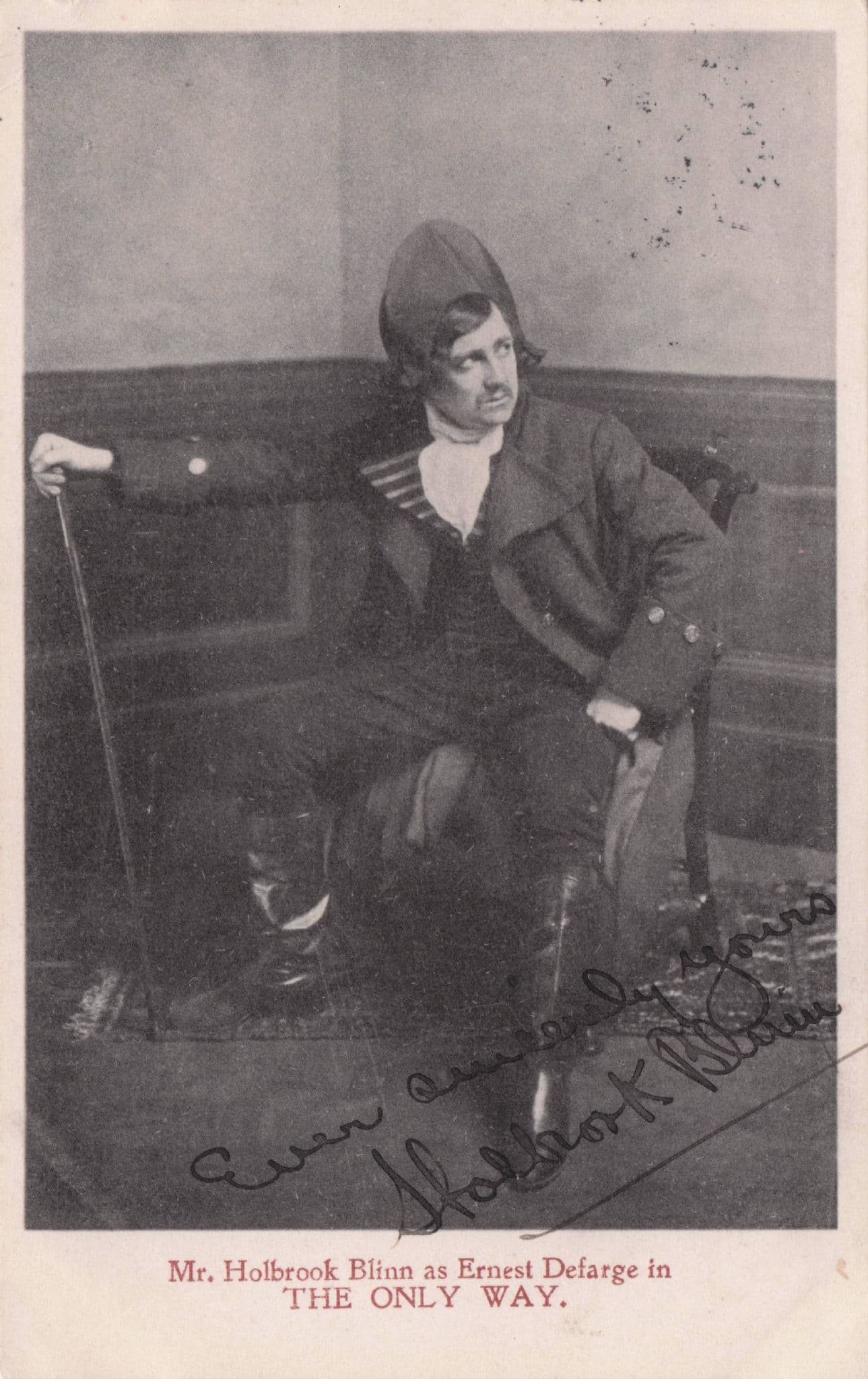 Holbrook Blinn The Only Way Edwardian Actor Hand Signed Photo