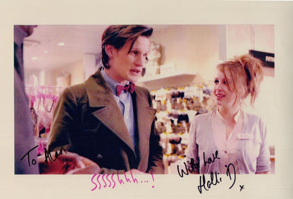 Holli Dempsey Dr Who Ultimate 12x8 Hand Signed & COA 2x Photo s