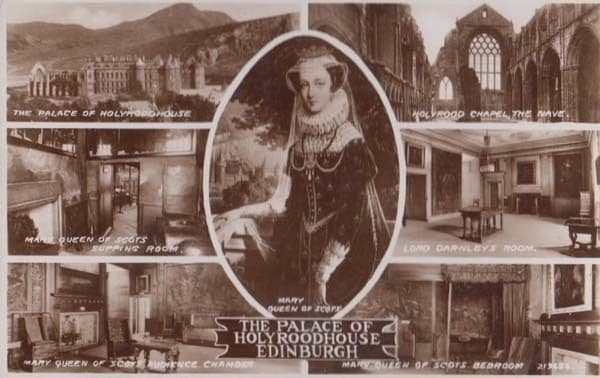 Holyroodhouse Edinburgh Mary Queen Of Scots Royal Family Bedroom RPC Postcard
