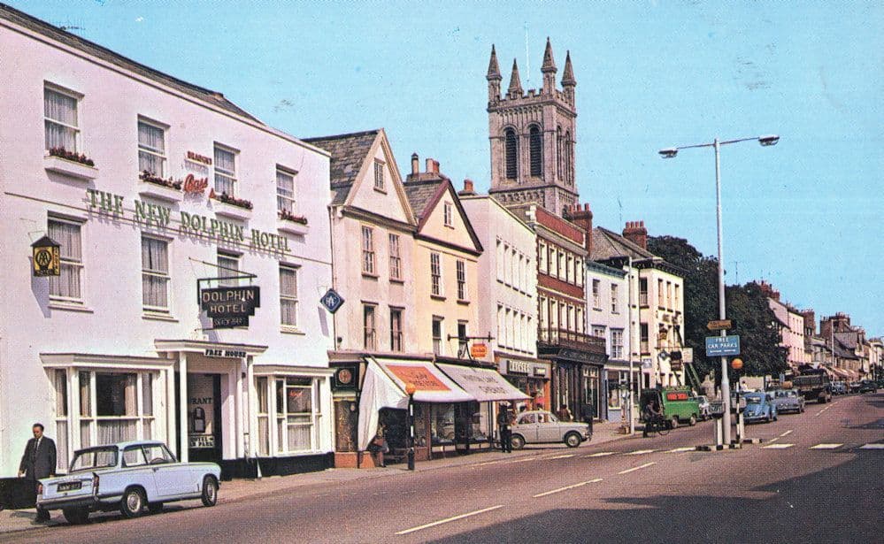 Honiton Devon Chemists Kodak Camera Sign 1960s Postcard