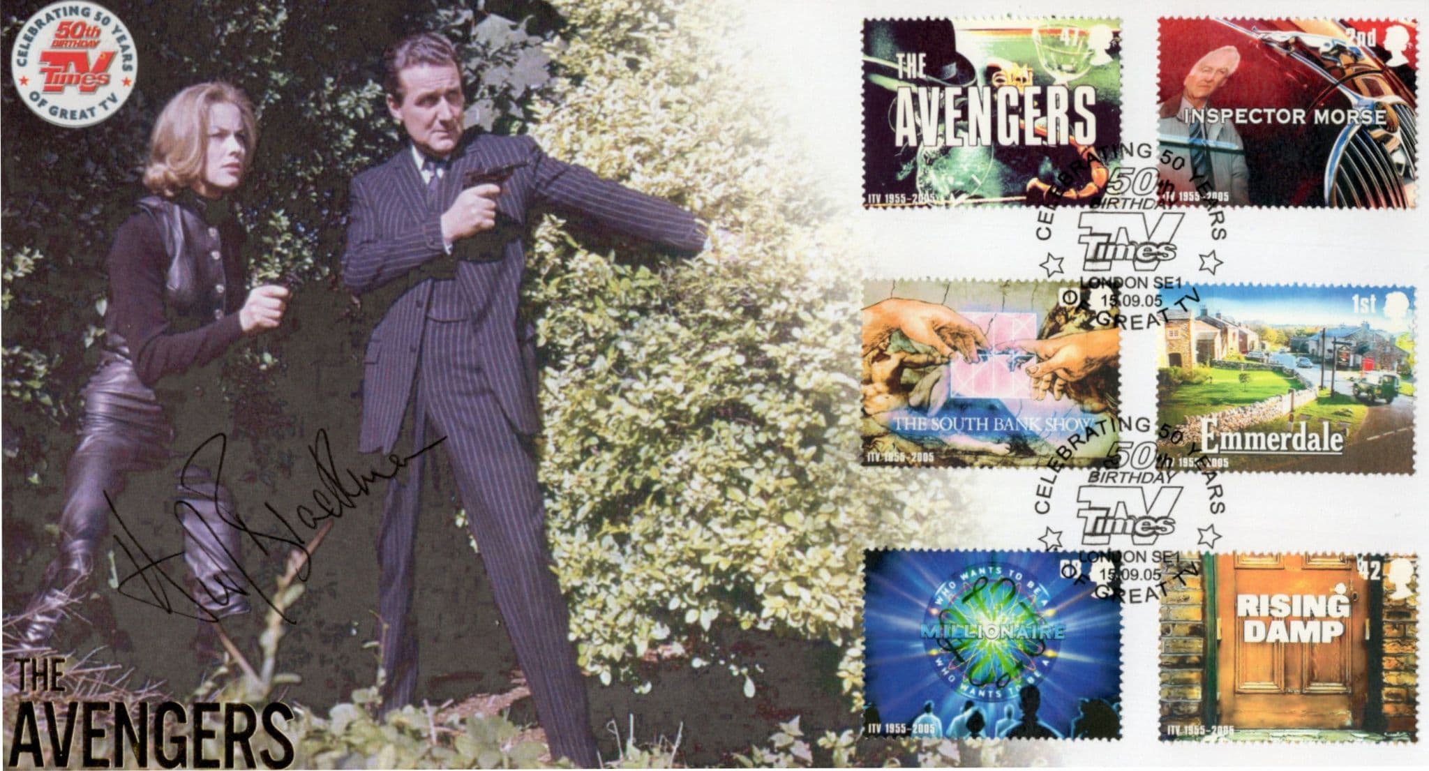 Honor Blackman The Avengers RARE Official Hand Signed FDC