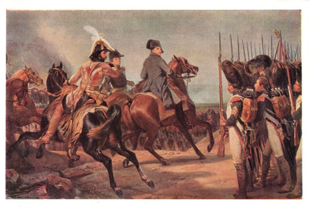 Horace Vernet Battle Of Lena Painting Postcard