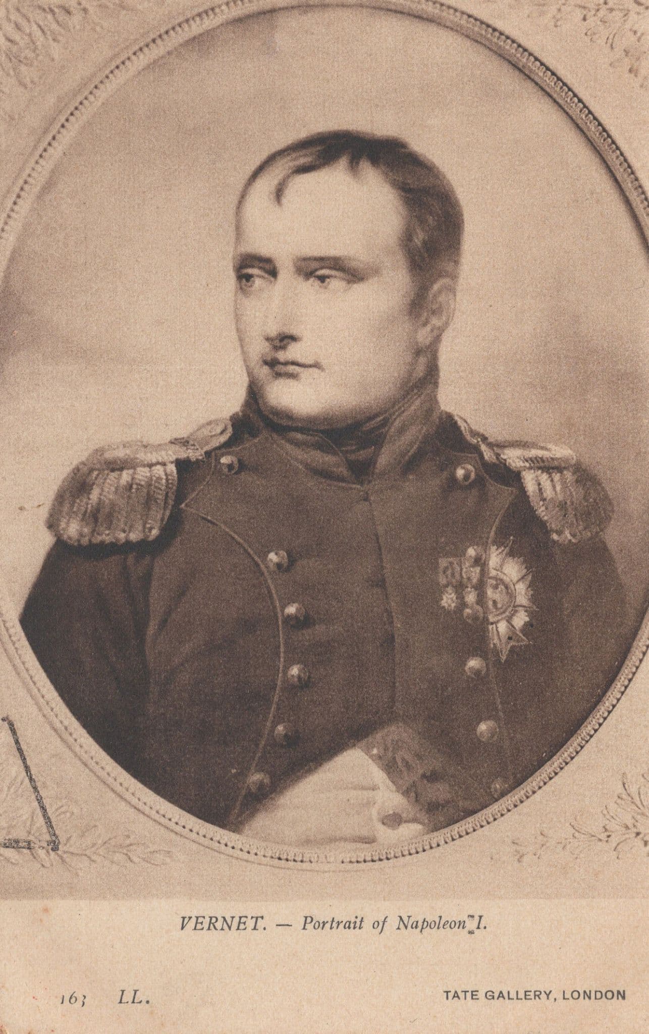 Horace Vernet Portrait Of Napoleon Antique Tate Gallery Postcard
