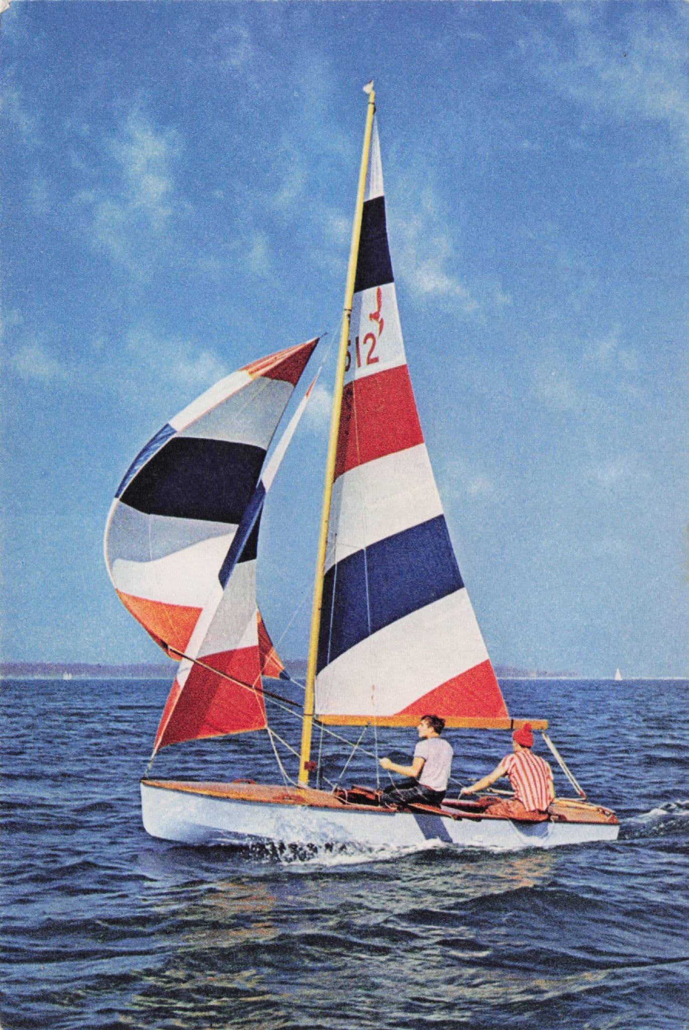 Hornet Class Sailing Racing Boat 1970s Arthur Dixon Postcard