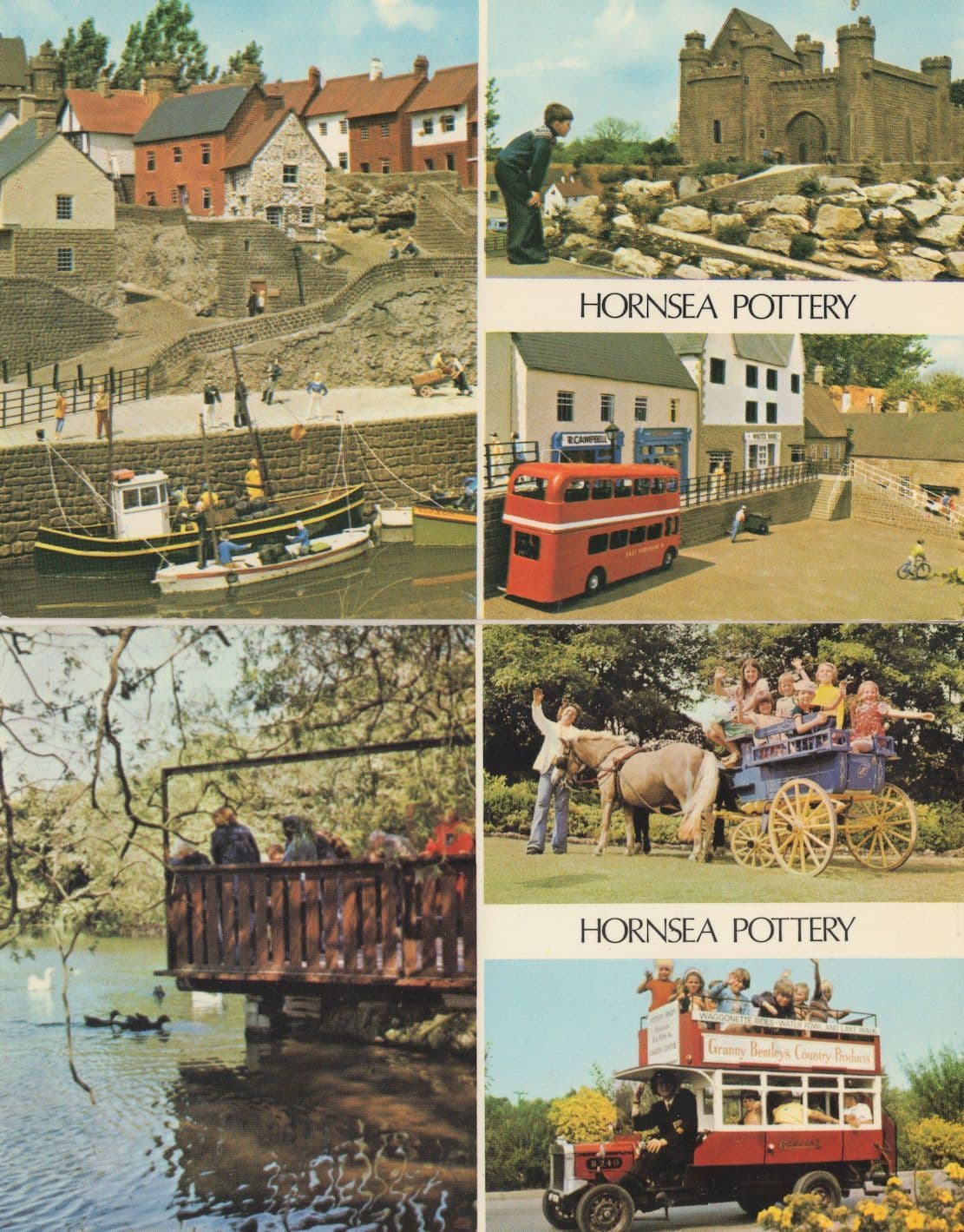 Hornsea Pottery 2x 1970s Postcard s