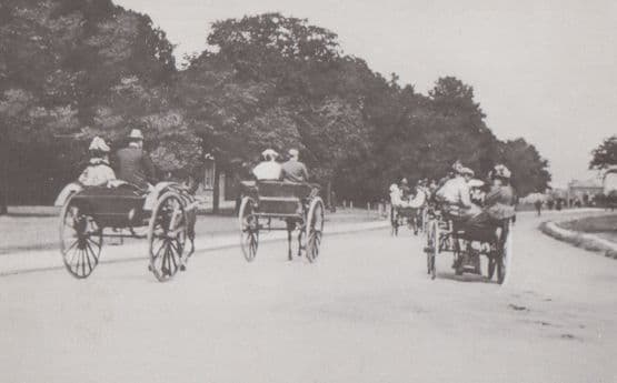 Horse & Cart Meeting Woodford Green Victorian View Redbridge Library Postcard