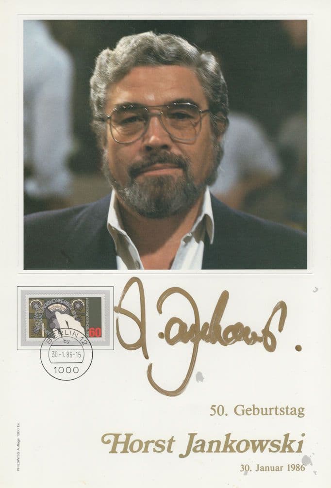 Horst Jankowski German Classical Pianist Hand Signed Photo