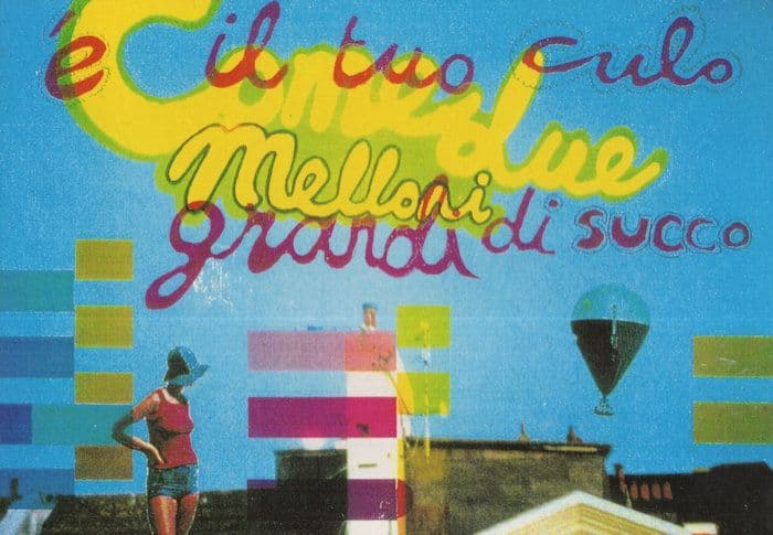 Hot Air Balloon Fashion TV Italy Italian Advertising Postcard