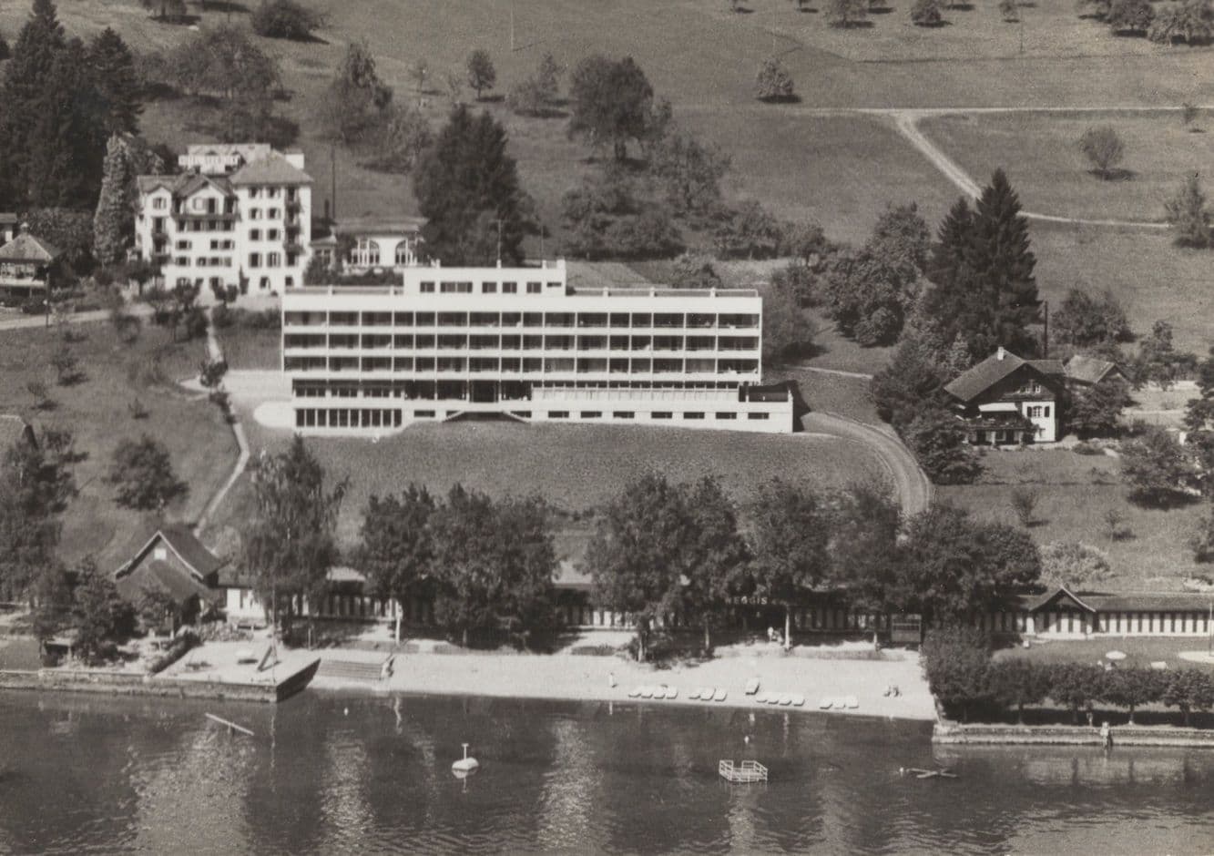 Hotel Alexander Seeblick Germany Vintage Real Photo Postcard