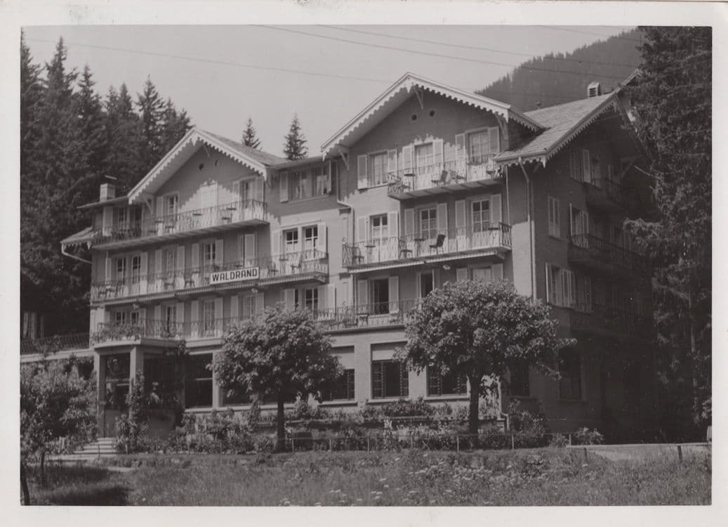 Hotel Alexander Switzerland Real Photo Postcard