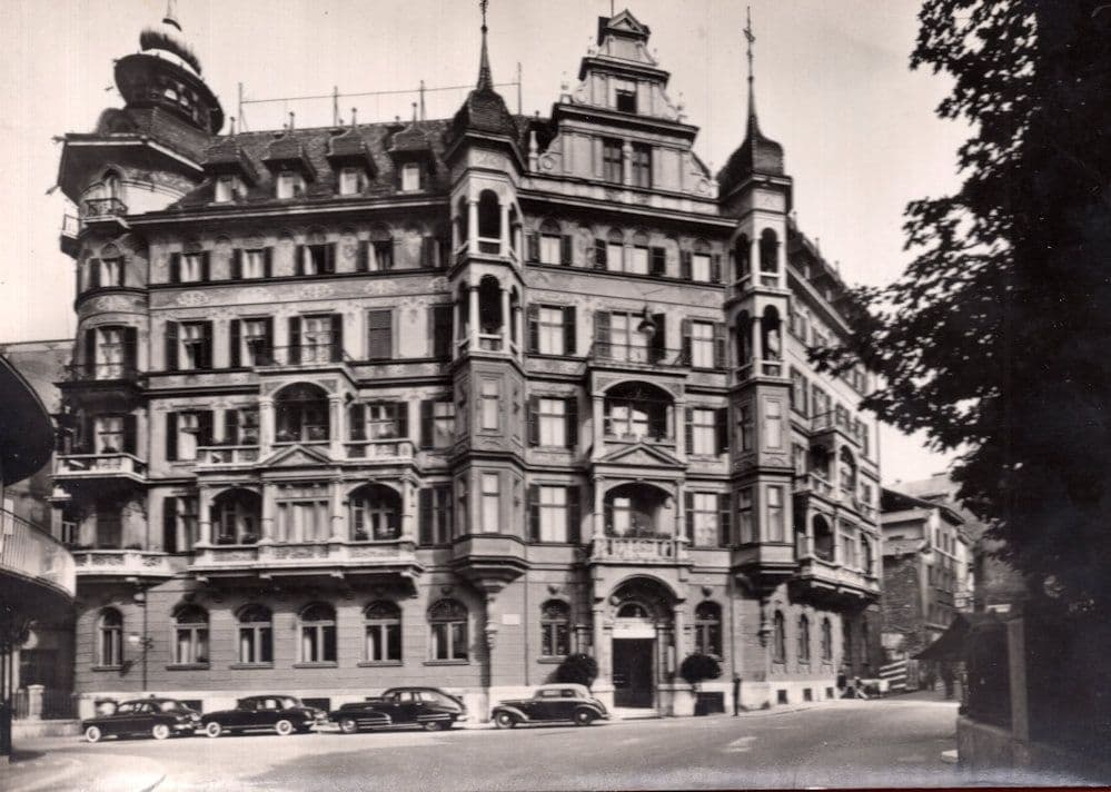 Hotel Bristol Bolzano Italy Vintage Real Photo Postcard