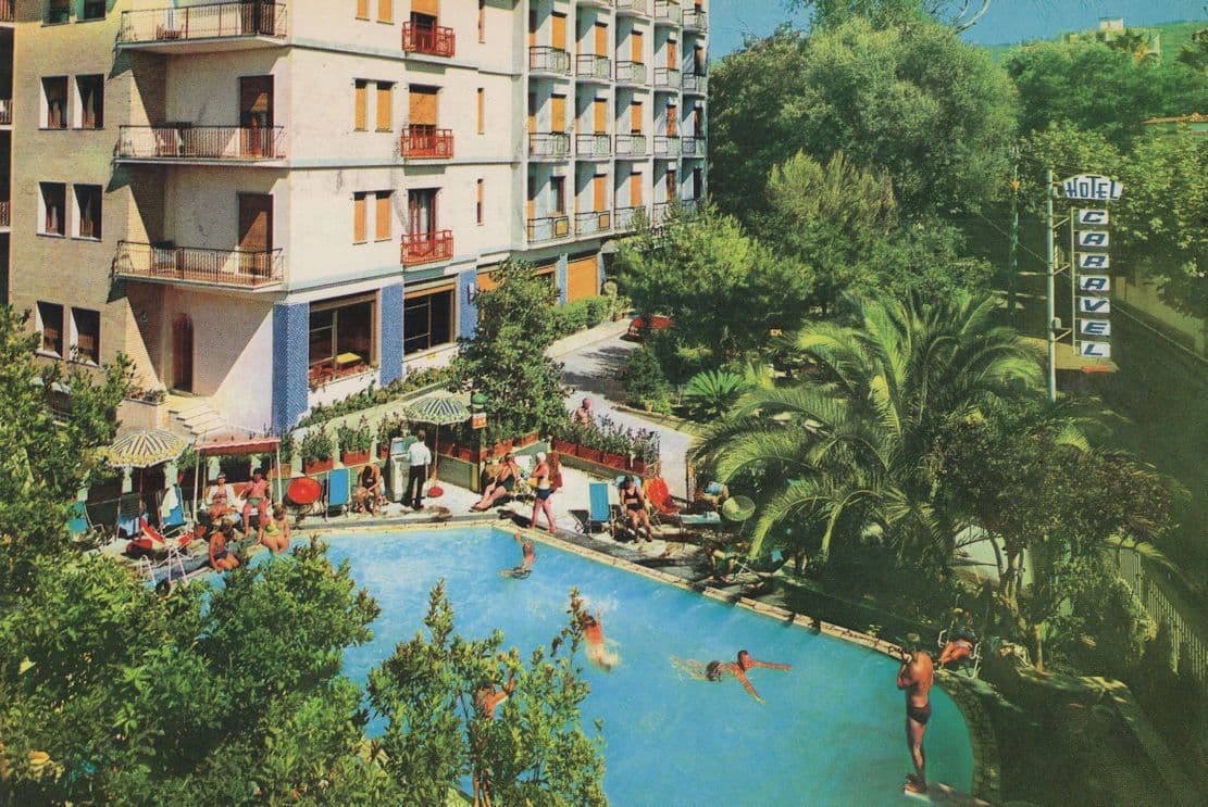 Hotel Caravel Sorrento Italian 1970s Postcard